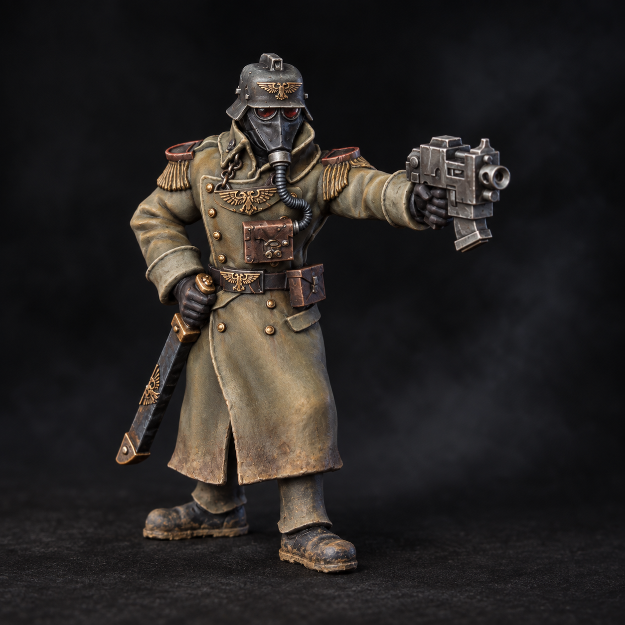 Painted Krieg Company Commander