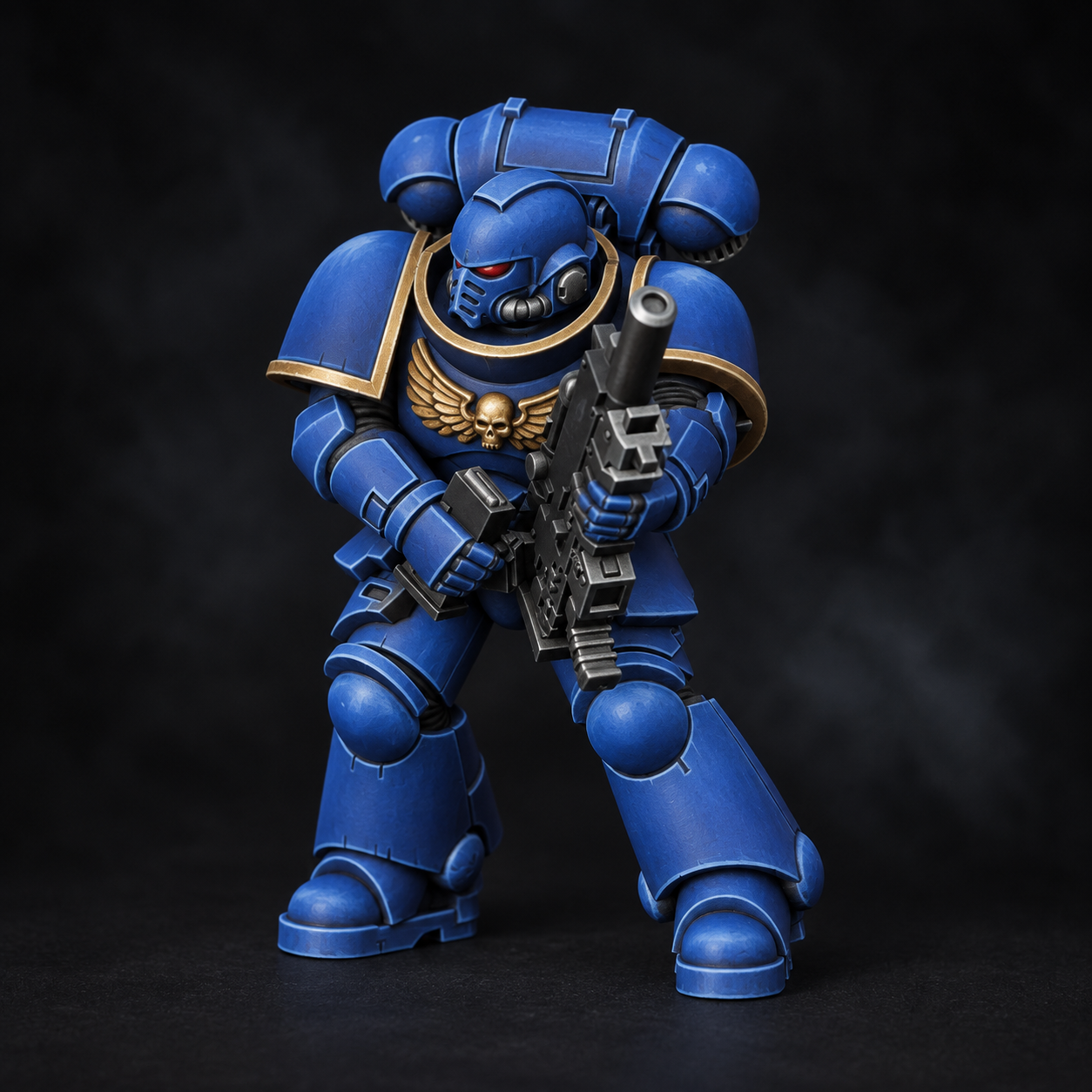 Blue and gold paint concept