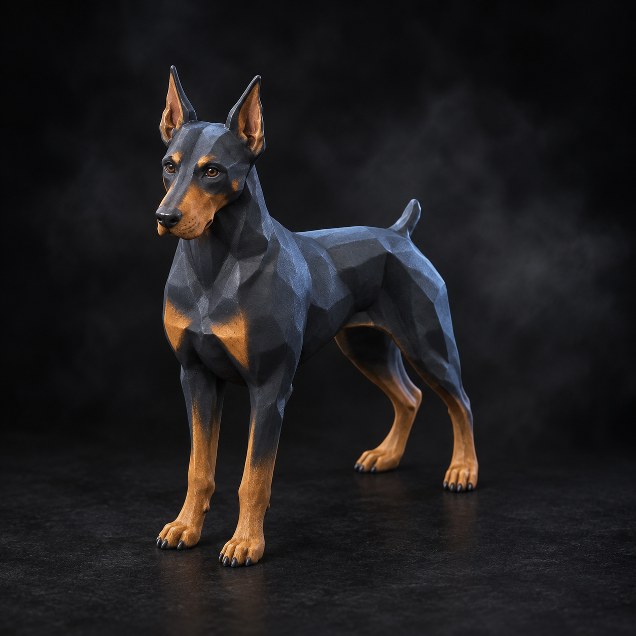 Black-and-tan paint concept