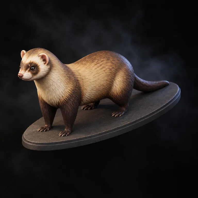 Sable and cream ferret
