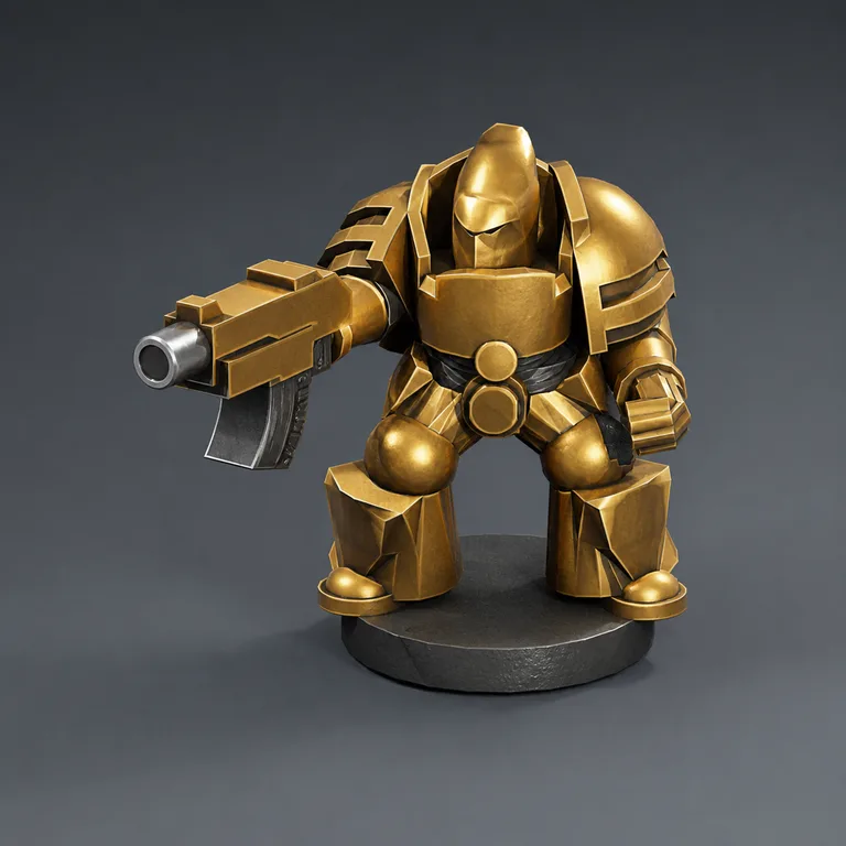Adeptus Custodes auramite gold and red