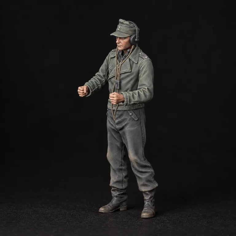 German Tank Crewman — Variant 2C — painted miniature