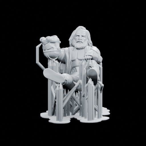 denizens-of-daro-forgotten-soldier-supported.stl — front