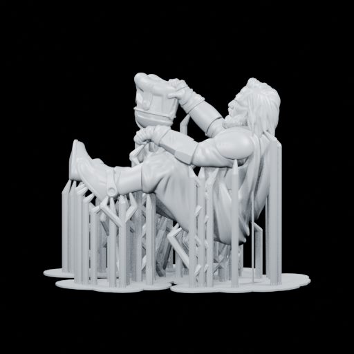 denizens-of-daro-forgotten-soldier-supported.stl — side