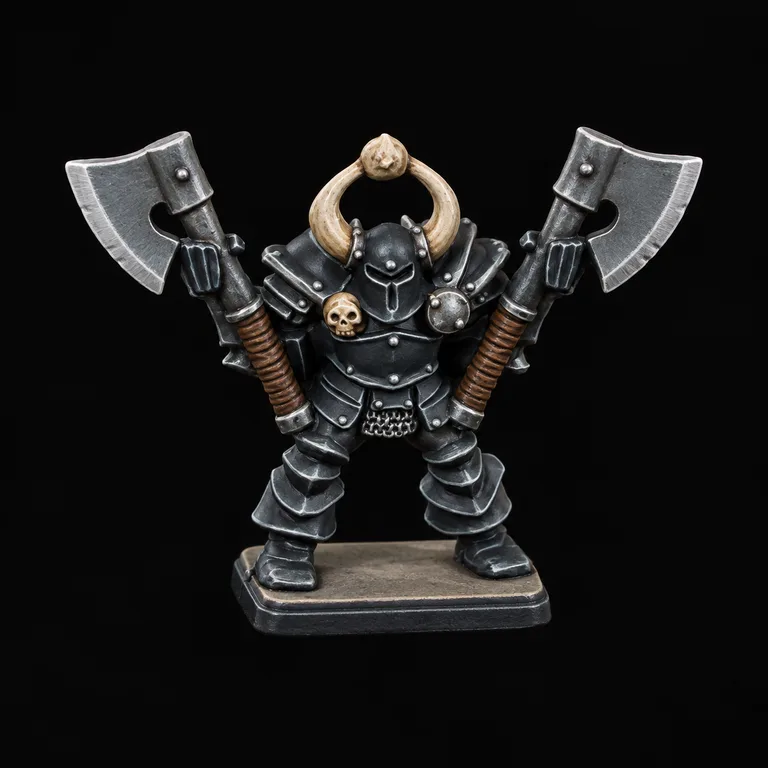 Chaos Warrior — black iron and ivory