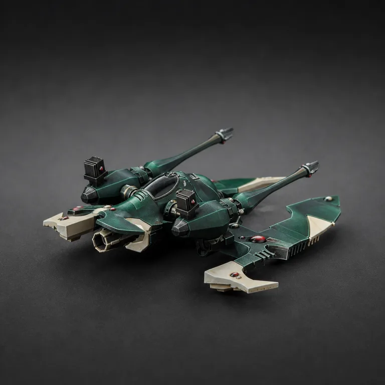 Aeldari Hornet — emerald and ivory