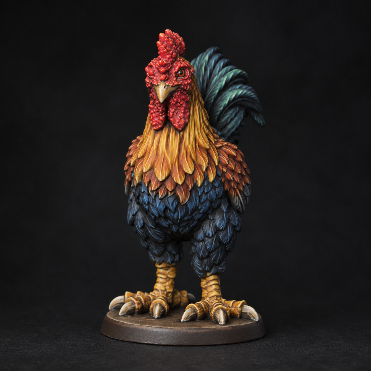 Rooster — golden feathers