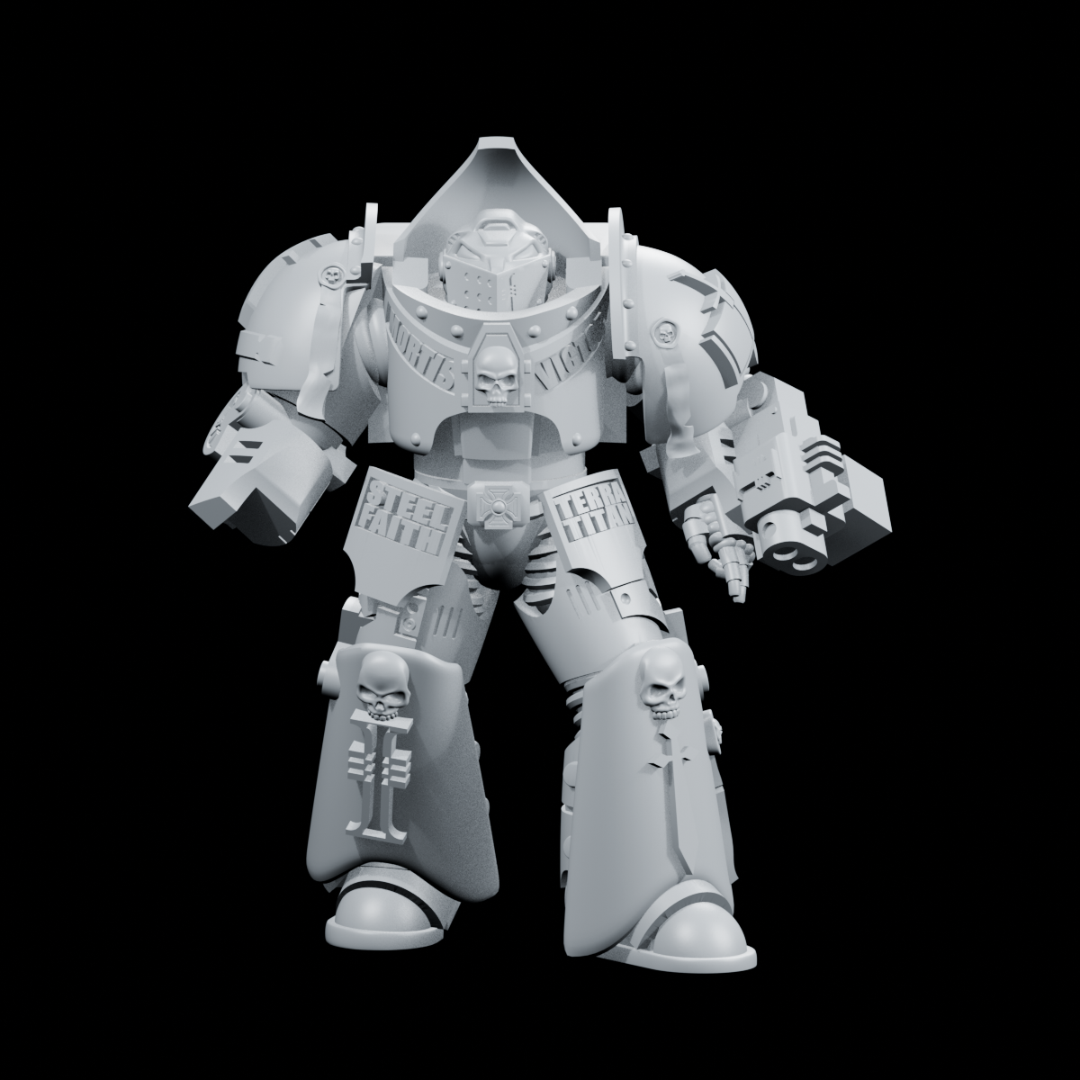 Exact front render