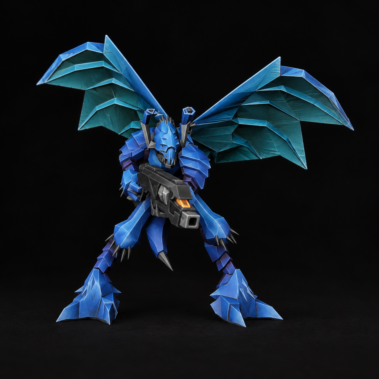 Blue and violet chitin