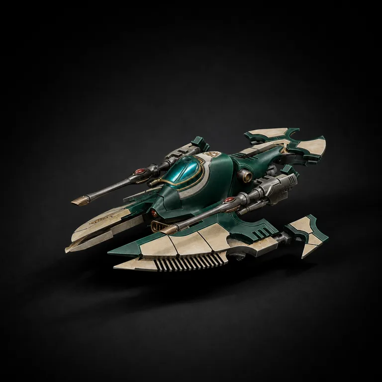 Aeldari Hornet — emerald and ivory