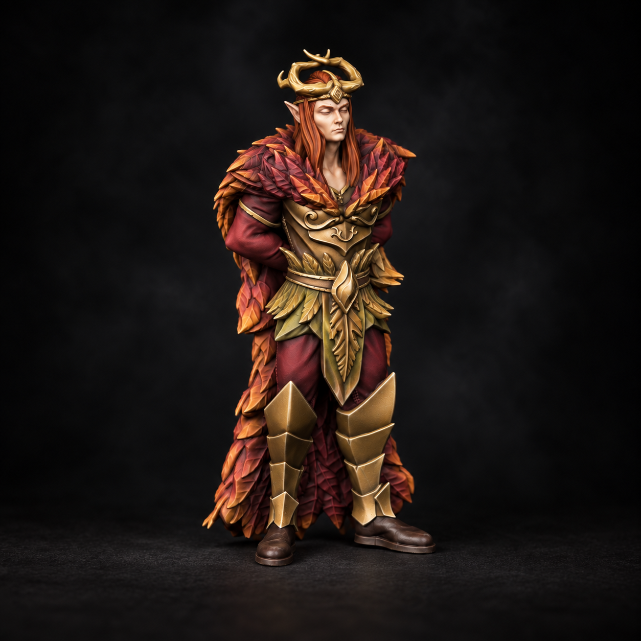 Fairy King — autumn leaves and gold