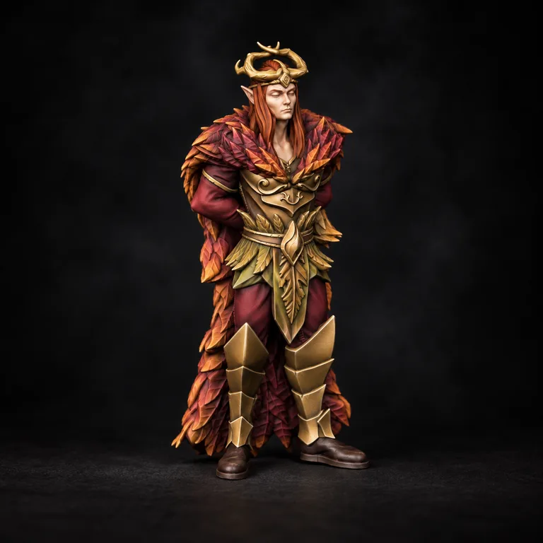 Fairy King — autumn leaves and gold