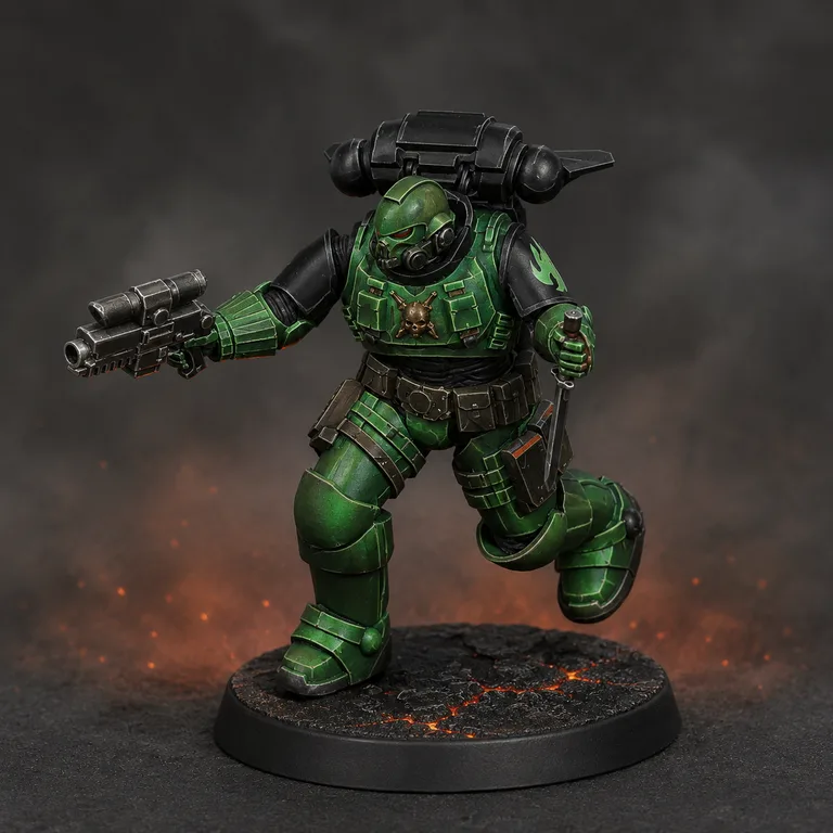 Salamanders Reiver — volcanic green