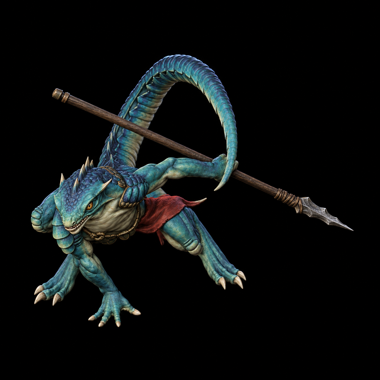 Lizardfolk display paint