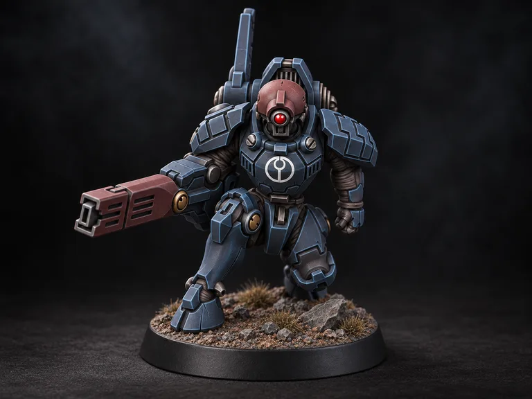 XV15 — midnight armour and oxblood panels