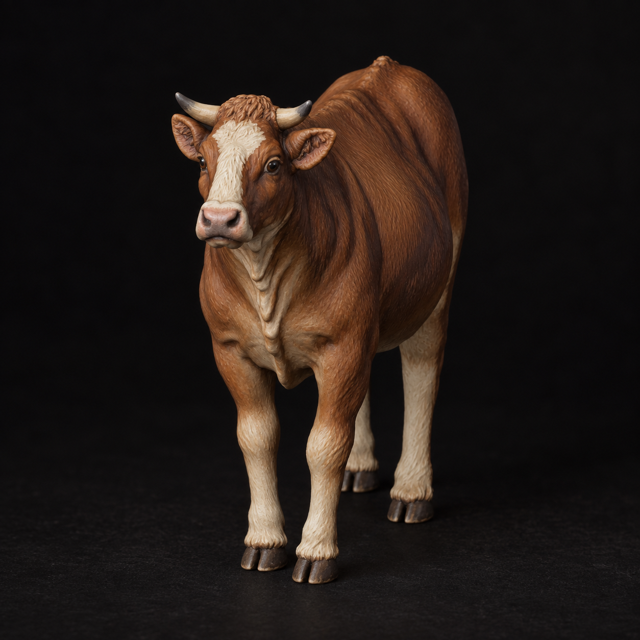 Cow — chestnut and cream