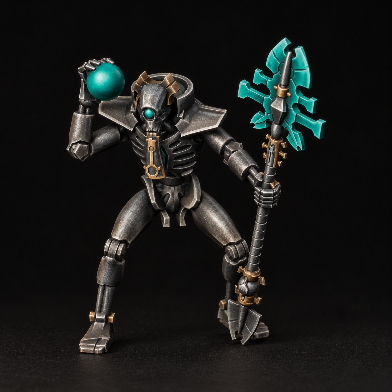 Necron Cryptek — painted miniature