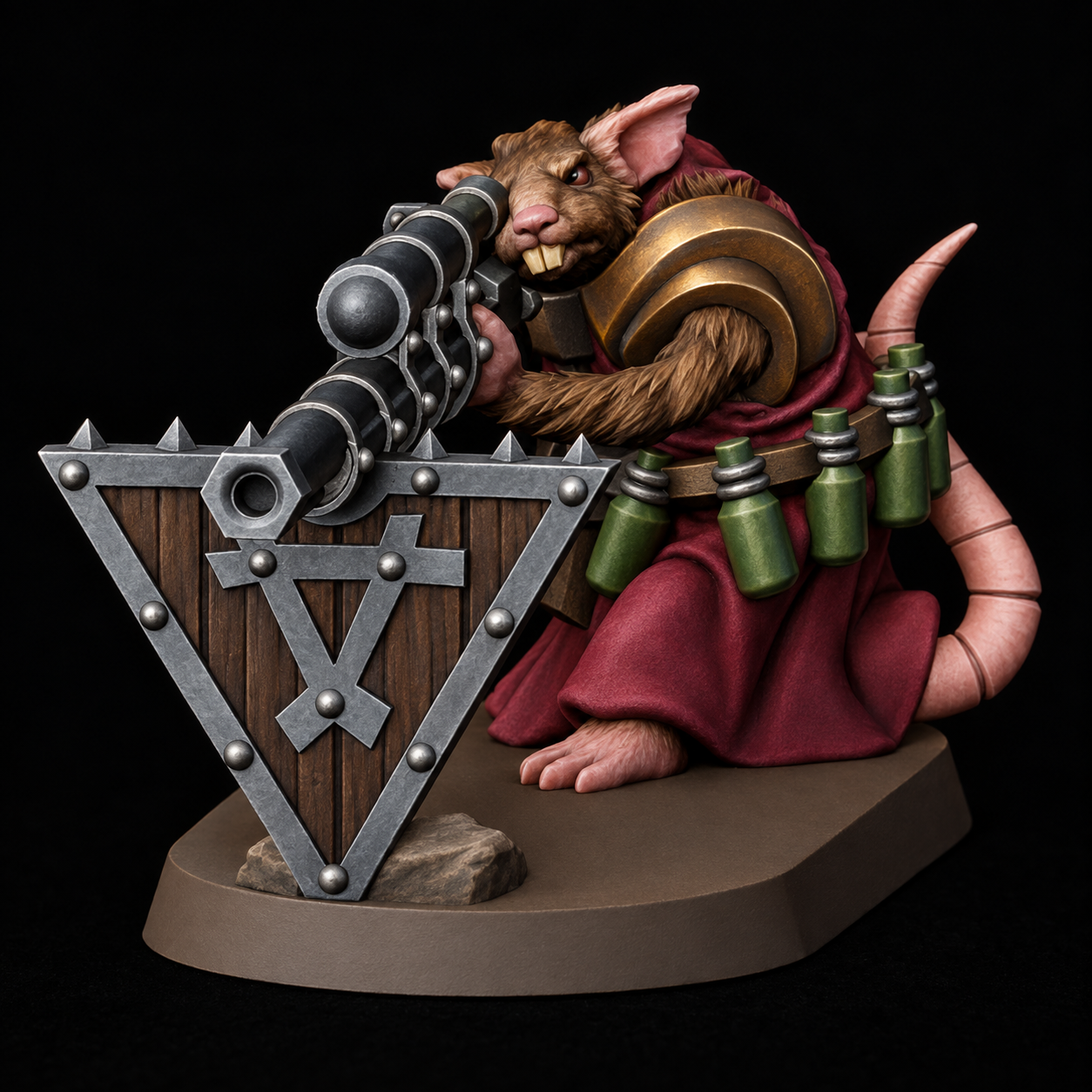 Jezzail sniper — burgundy and bronze
