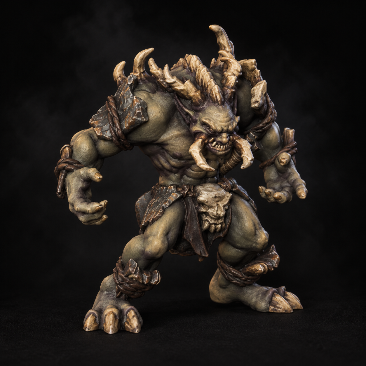 Chaos Troll — olive skin and bone