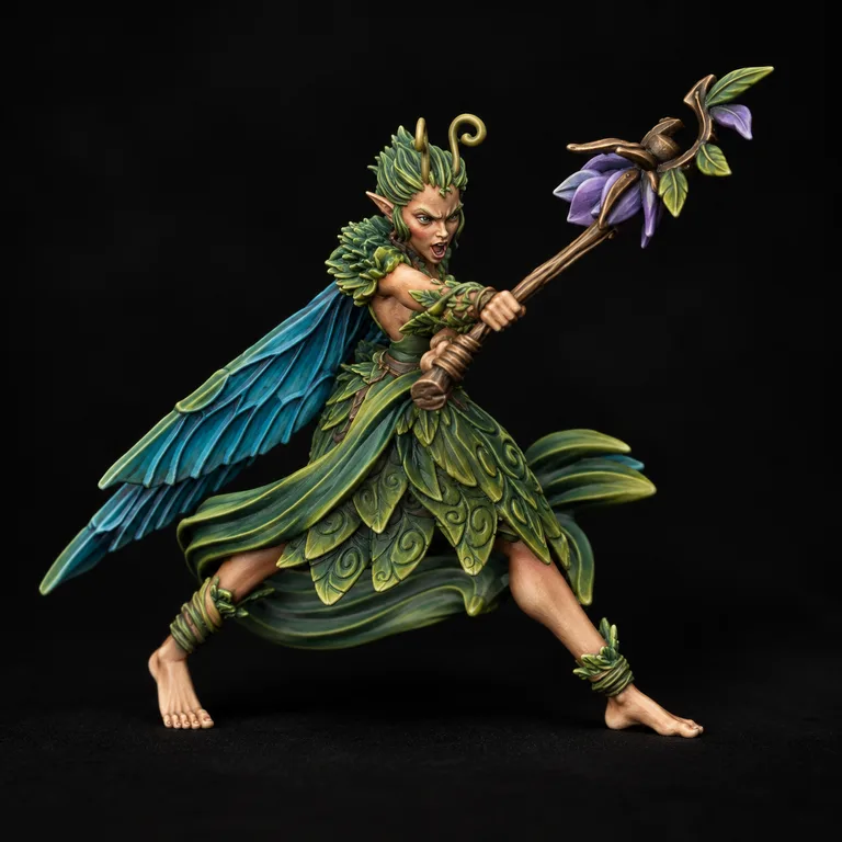 Sprite Axe Bearer — woodland green