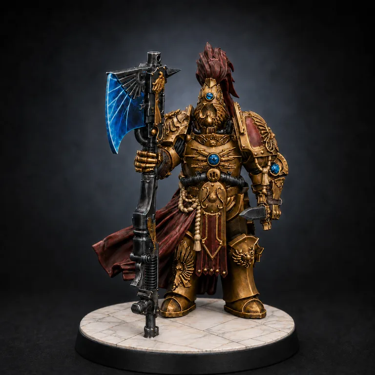 Adeptus Custodes auramite gold and red