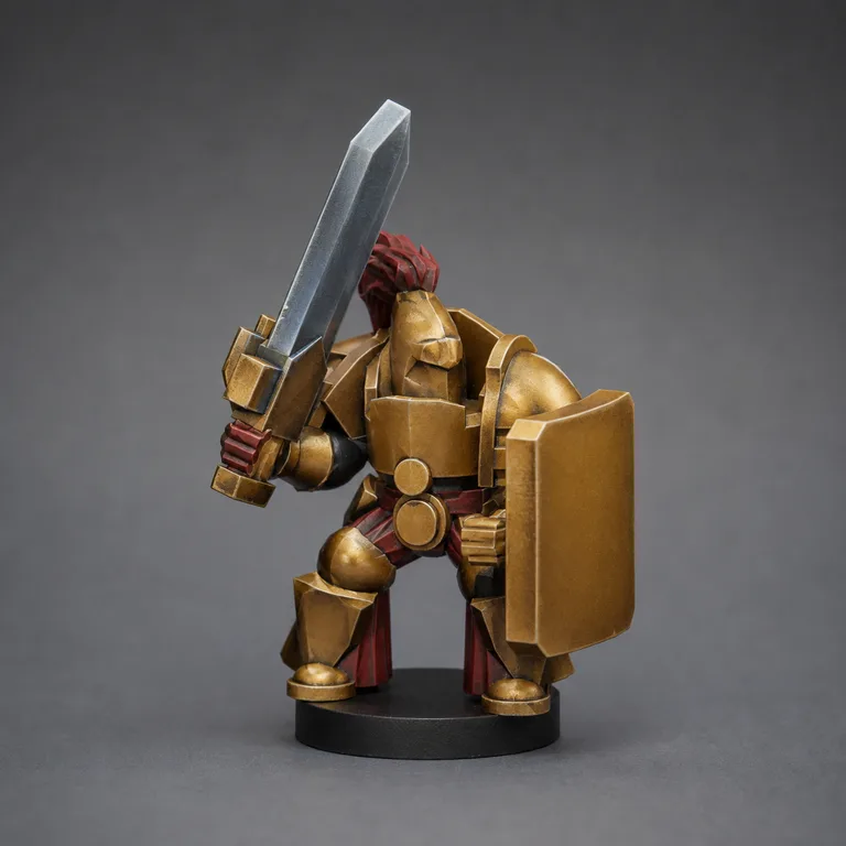 Adeptus Custodes auramite gold and red