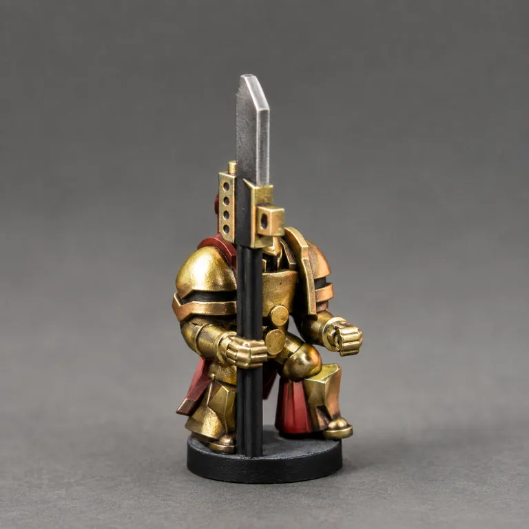 Adeptus Custodes auramite gold and red