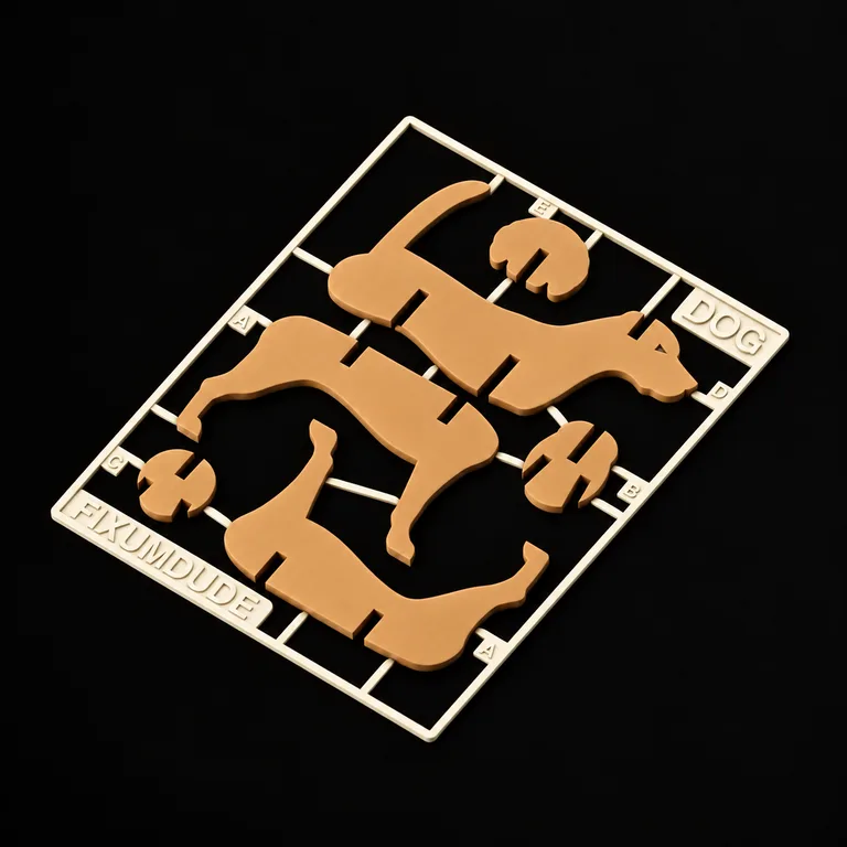 Painted dog kit card