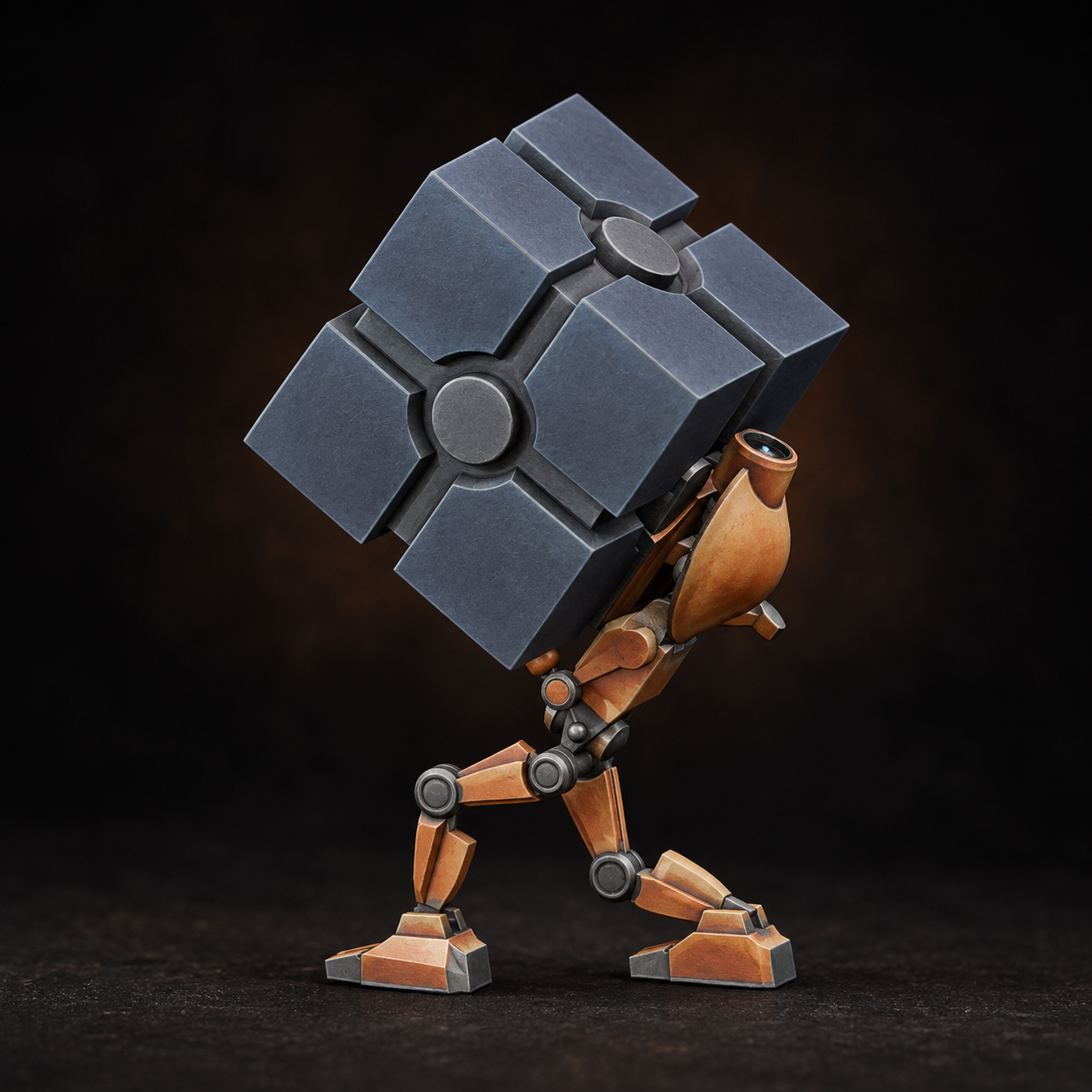 Terracotta and charcoal