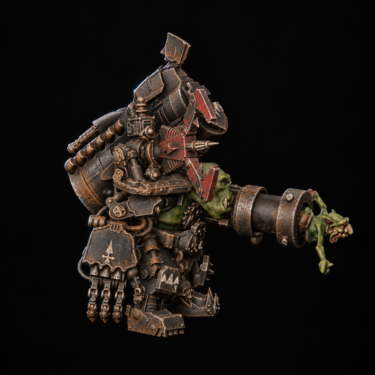 Painted Big Mek study