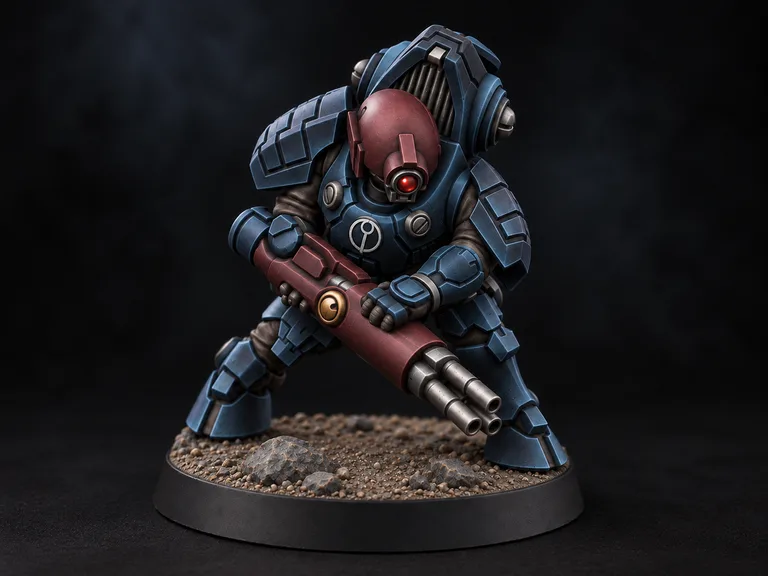 XV15 — midnight armour and oxblood panels