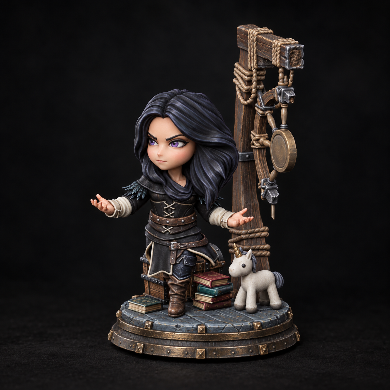 Painted Yennefer diorama