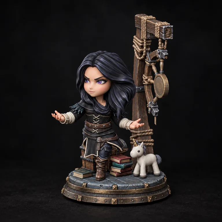 Painted Yennefer diorama