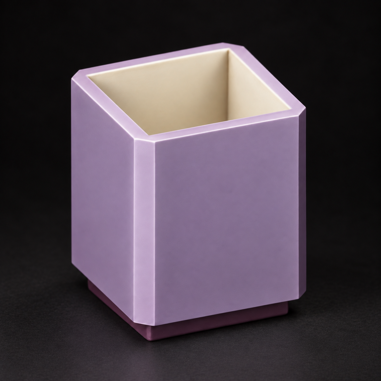 Lilac with an ivory interior