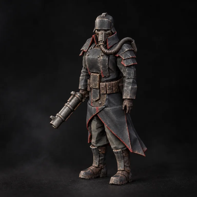 Krieg Commissar Grenadier — painted miniature