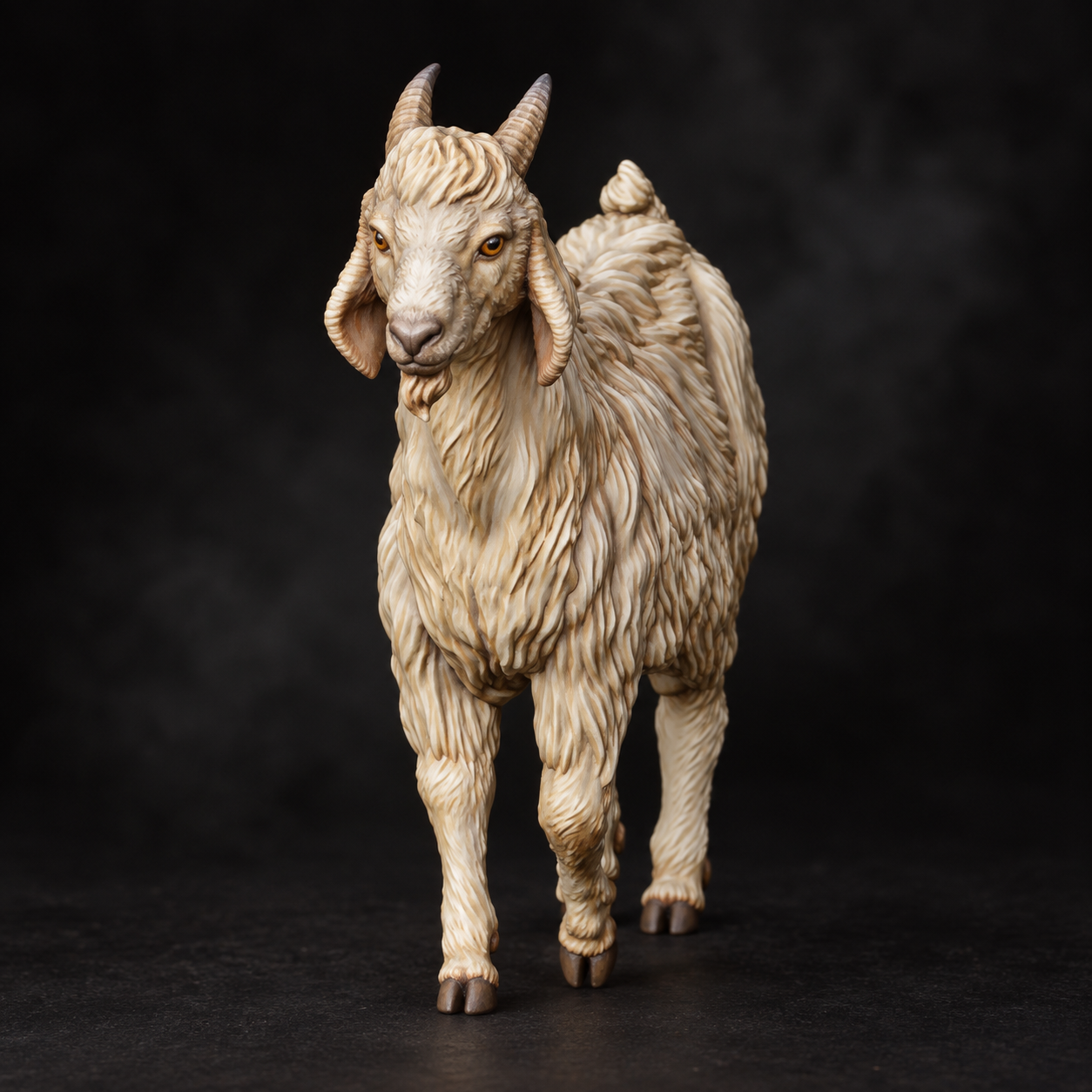 Goat — warm ivory coat
