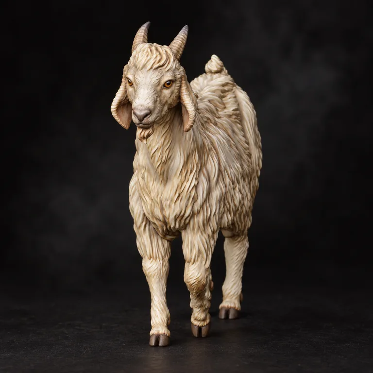 Warm ivory goat