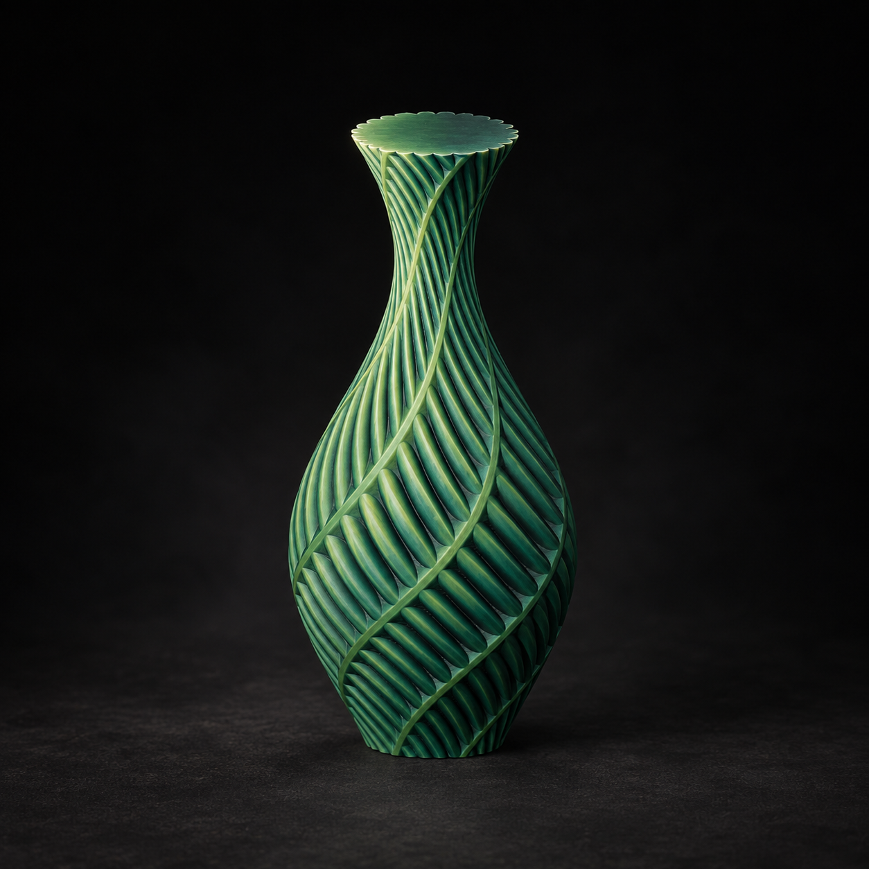Fern Relief Vase
