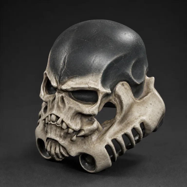 Bone and charcoal paint concept