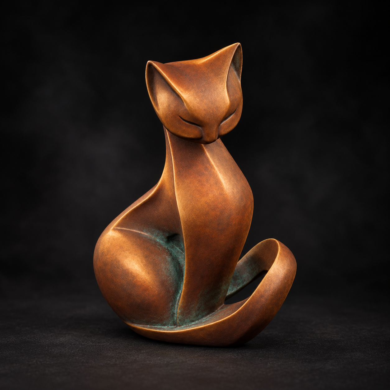 Aged copper paint concept