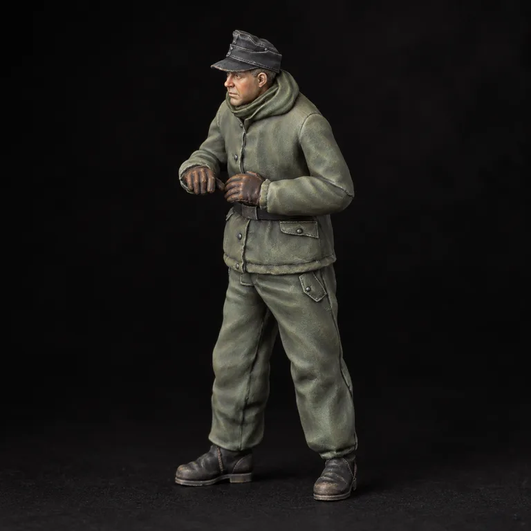 German Tank Crewman — Variant 4 — painted miniature