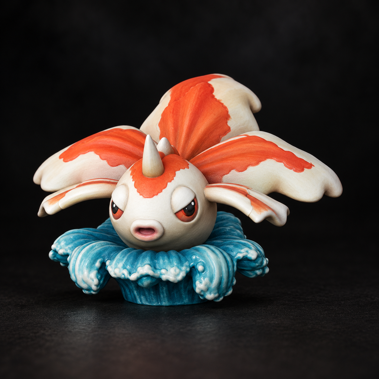 Goldeen — ivory and orange