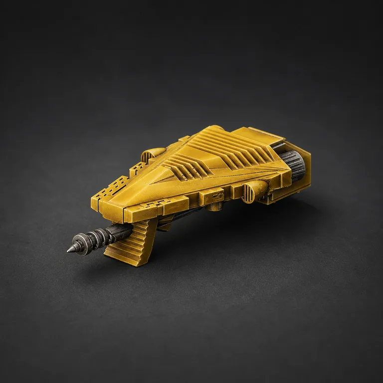 Epic Eldar Falcon hull — golden yellow