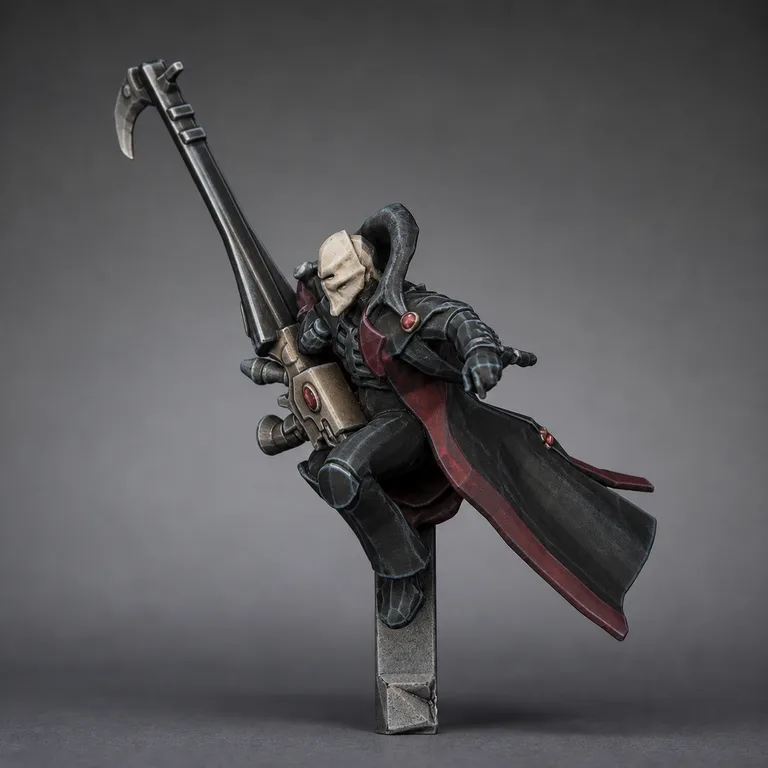 Death Jester — black, bone and crimson