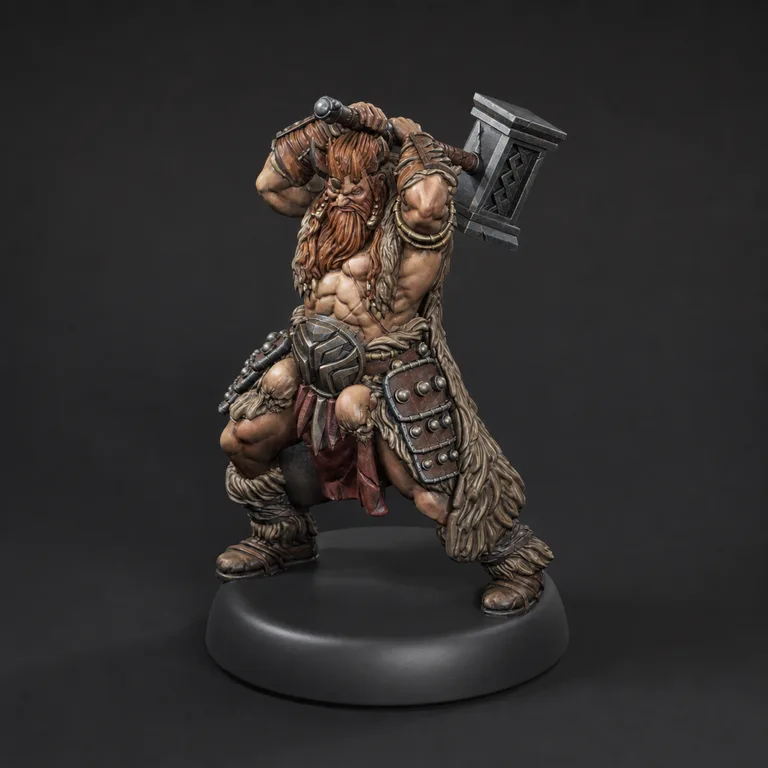 Mountain warrior — copper hair and steel