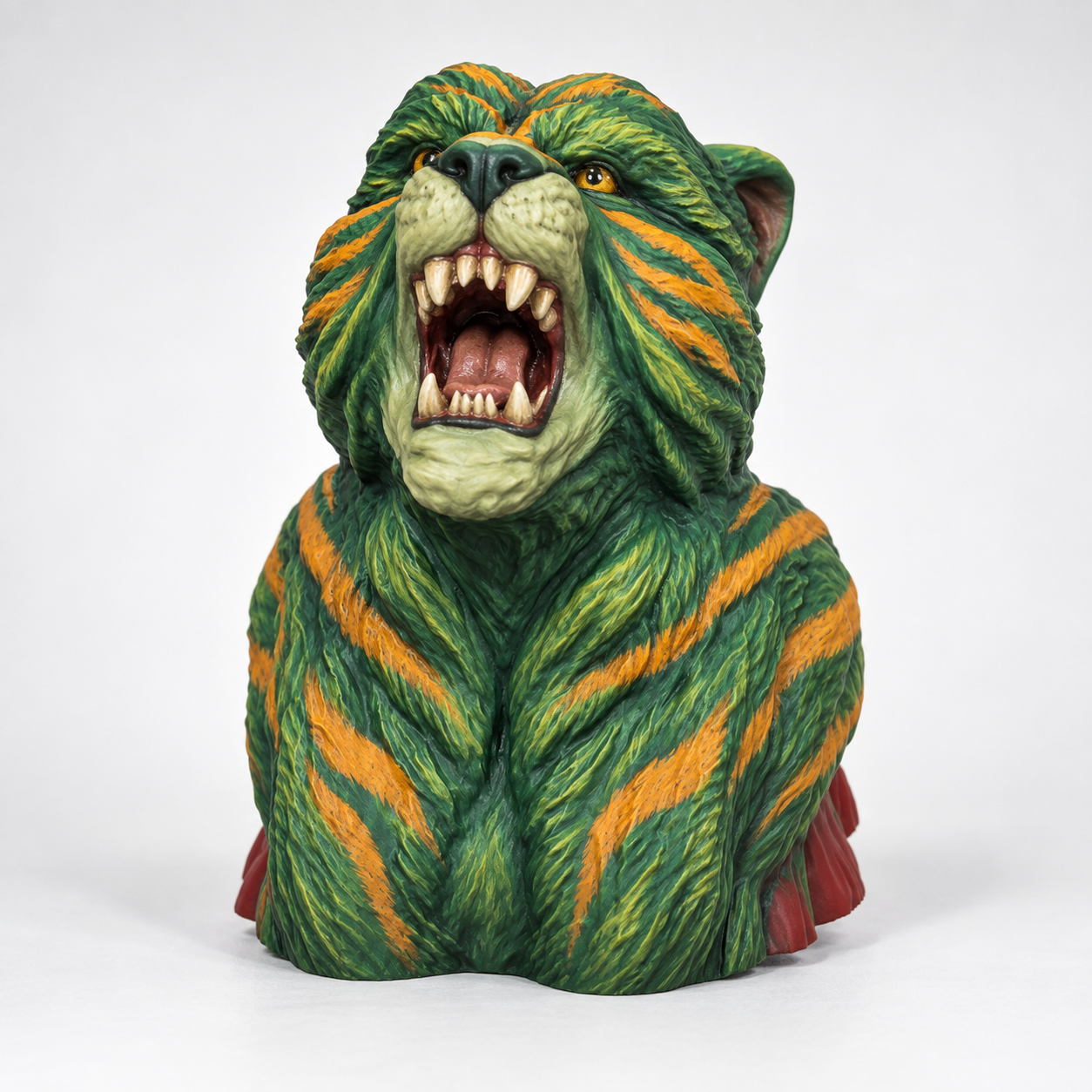 Emerald and golden tiger stripes