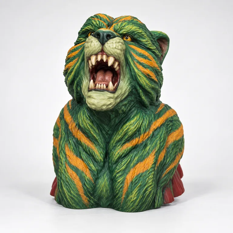 Emerald and golden tiger stripes