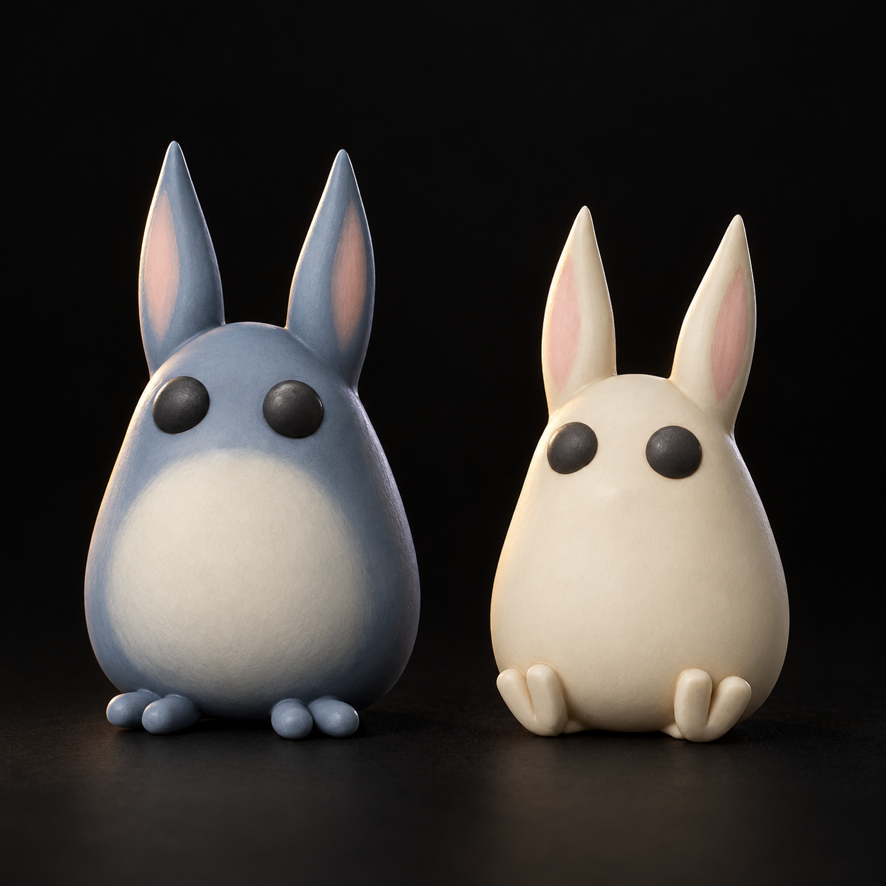 Little Totoro Pair — finished paint
