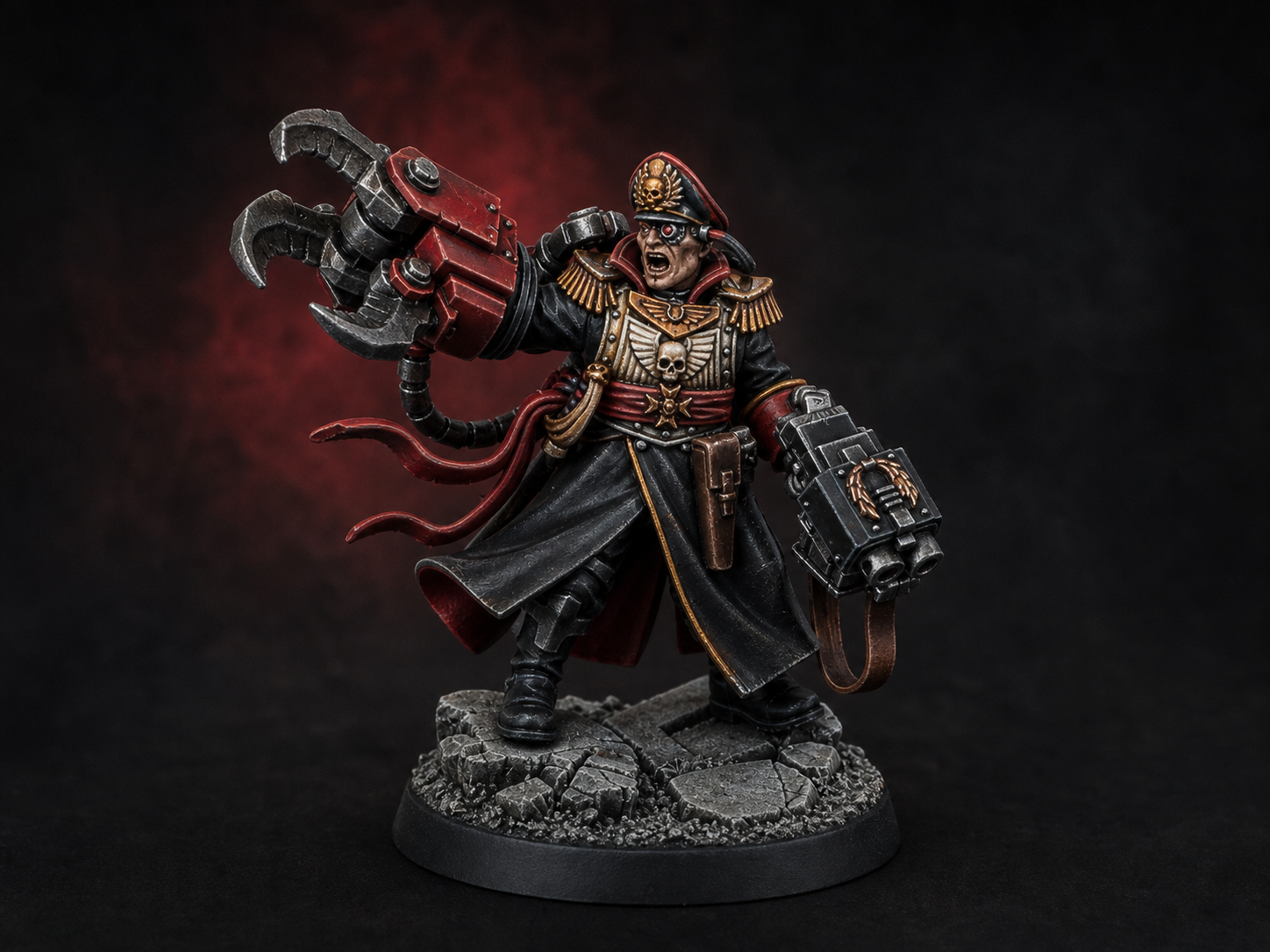 Reviewed physical-miniature paint reference for Commissar Yarrick — Hero of Hades Hive