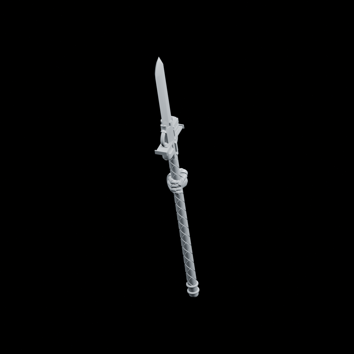 GK TERMINATOR HALBERD.stl — front
